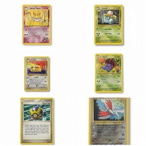 Pokemon Card Collection - Yellow, Green, Gray